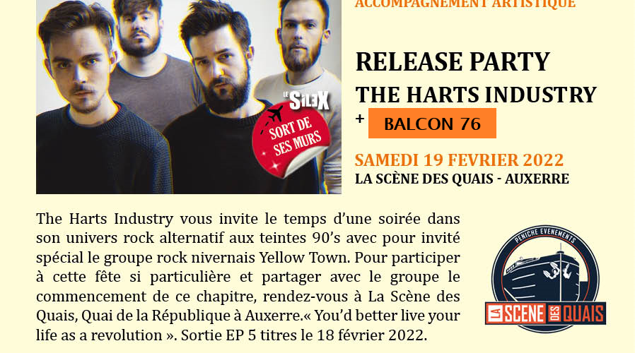 The Harts Industry (Release Party) + Balcon 76 • La Scène des Quais