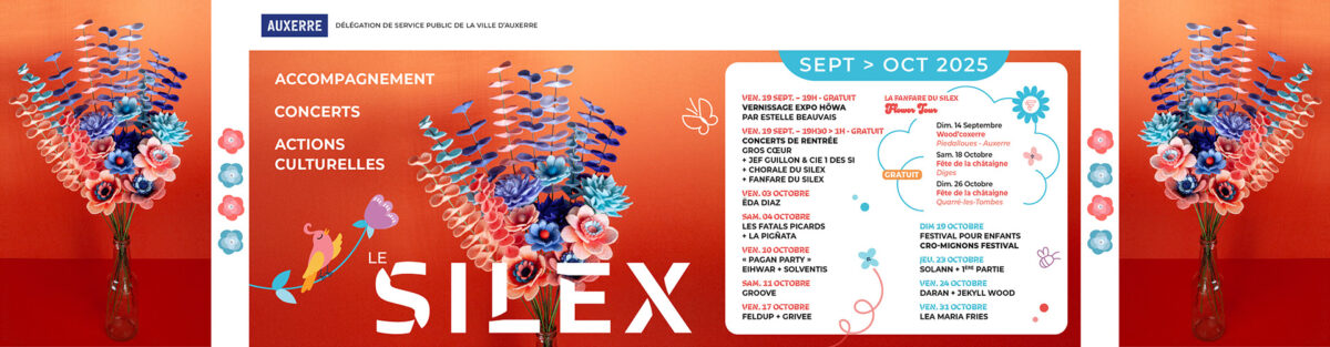 Le Silex concerts Sept à Déc 2025